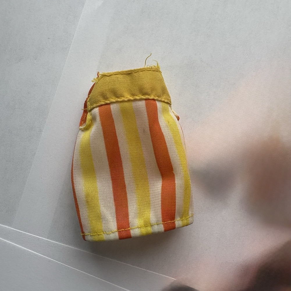 Barbie Vintage 1979 Skipper Fashion Collectibles 2805 Striped Orange Yellow Top